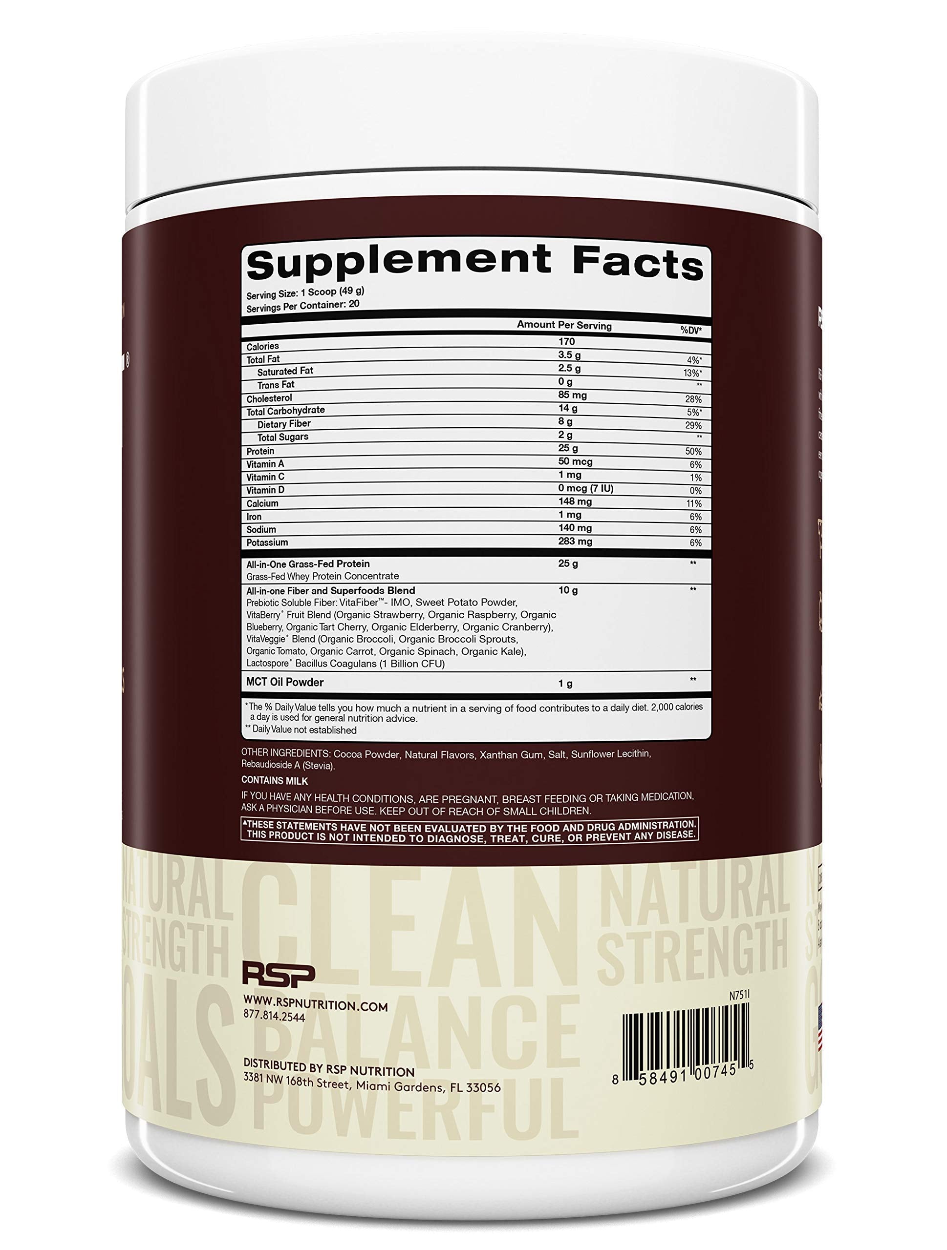 RSP NUTRITION TrueFit Protein Powder (Chocolate 2 LB) with AminoLean Pre Workout Energy (Watermelon 30 Servings)