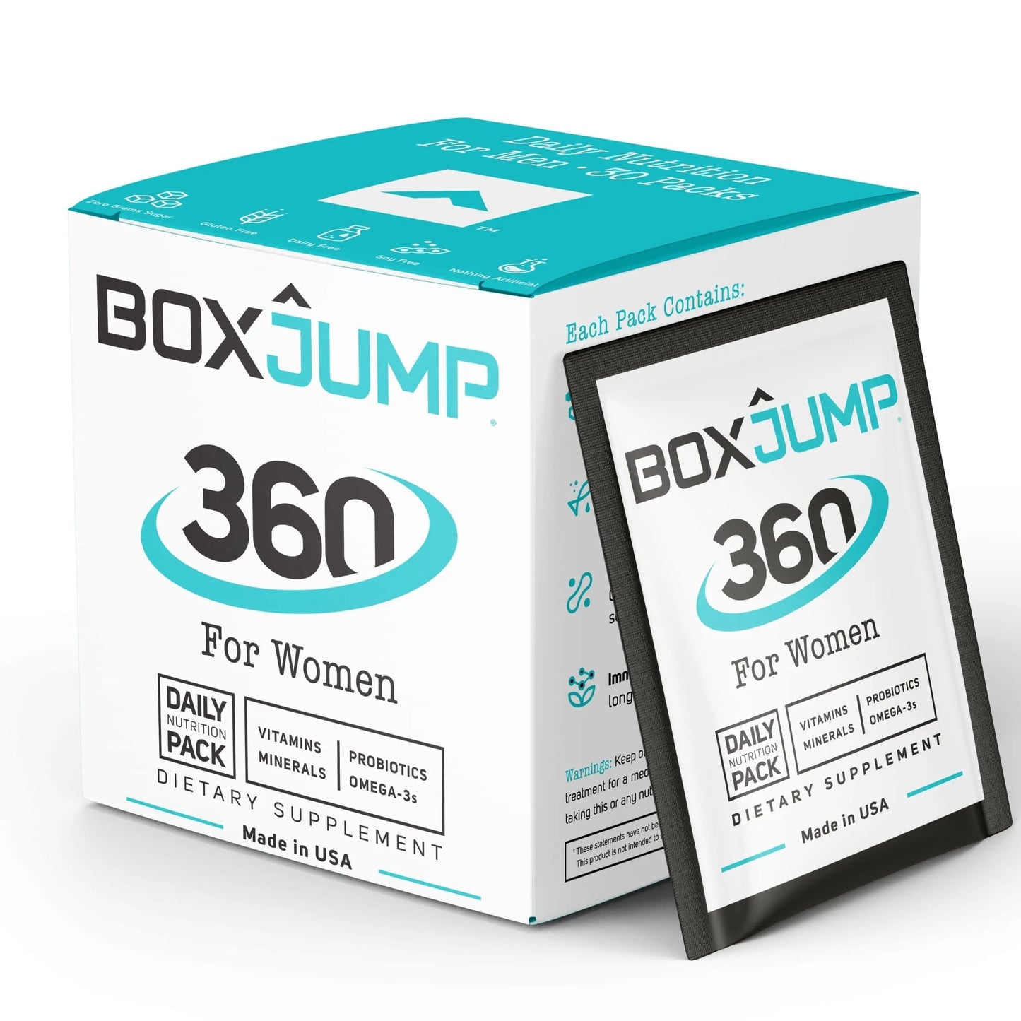 Women’s Daily Multivitamin Packs with Essential Vitamins and Minerals – Includes Vitamin D, C, E, A, B12 for Energy, Endurance BoxJumpBuy Supplements Australia