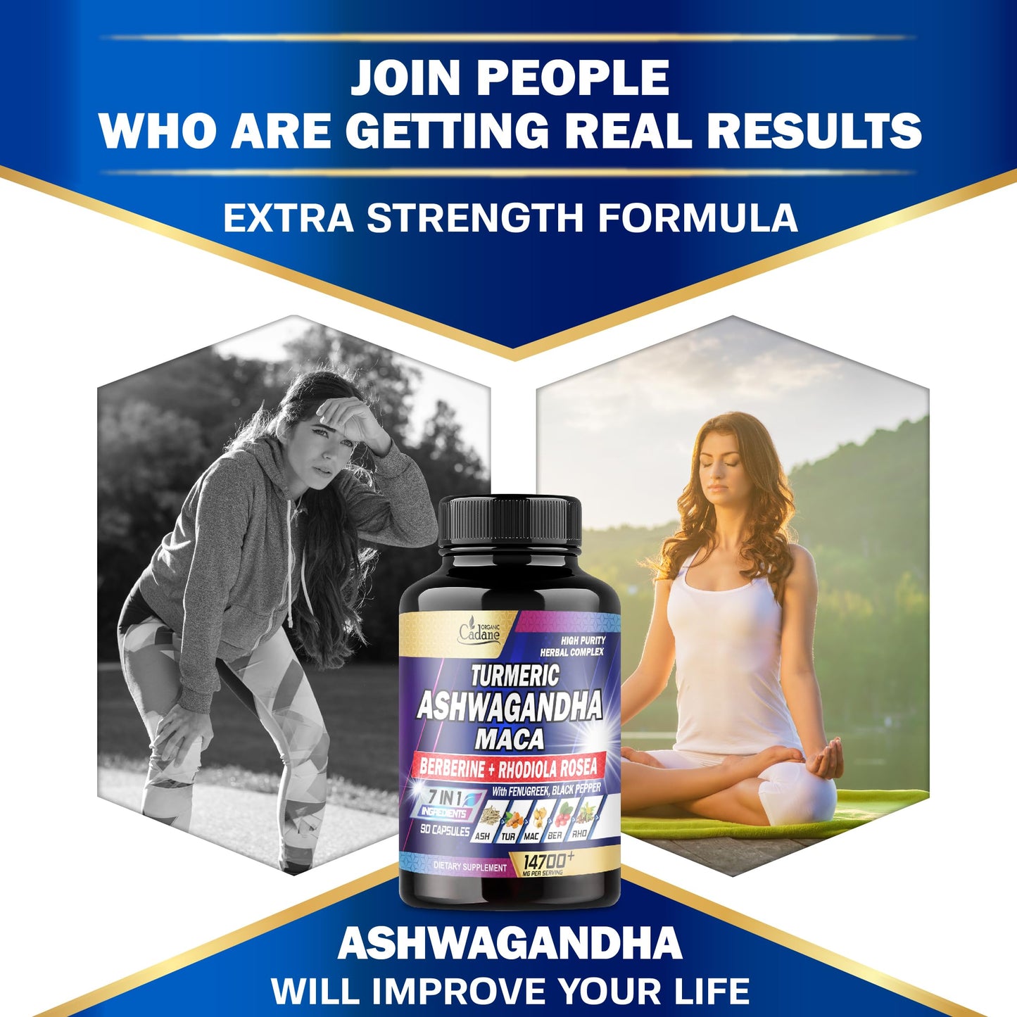 Ashwagandha Supplements 14700mg - Memory, Immune System & Strength Support Organic CadaneBuy Supplements Australia