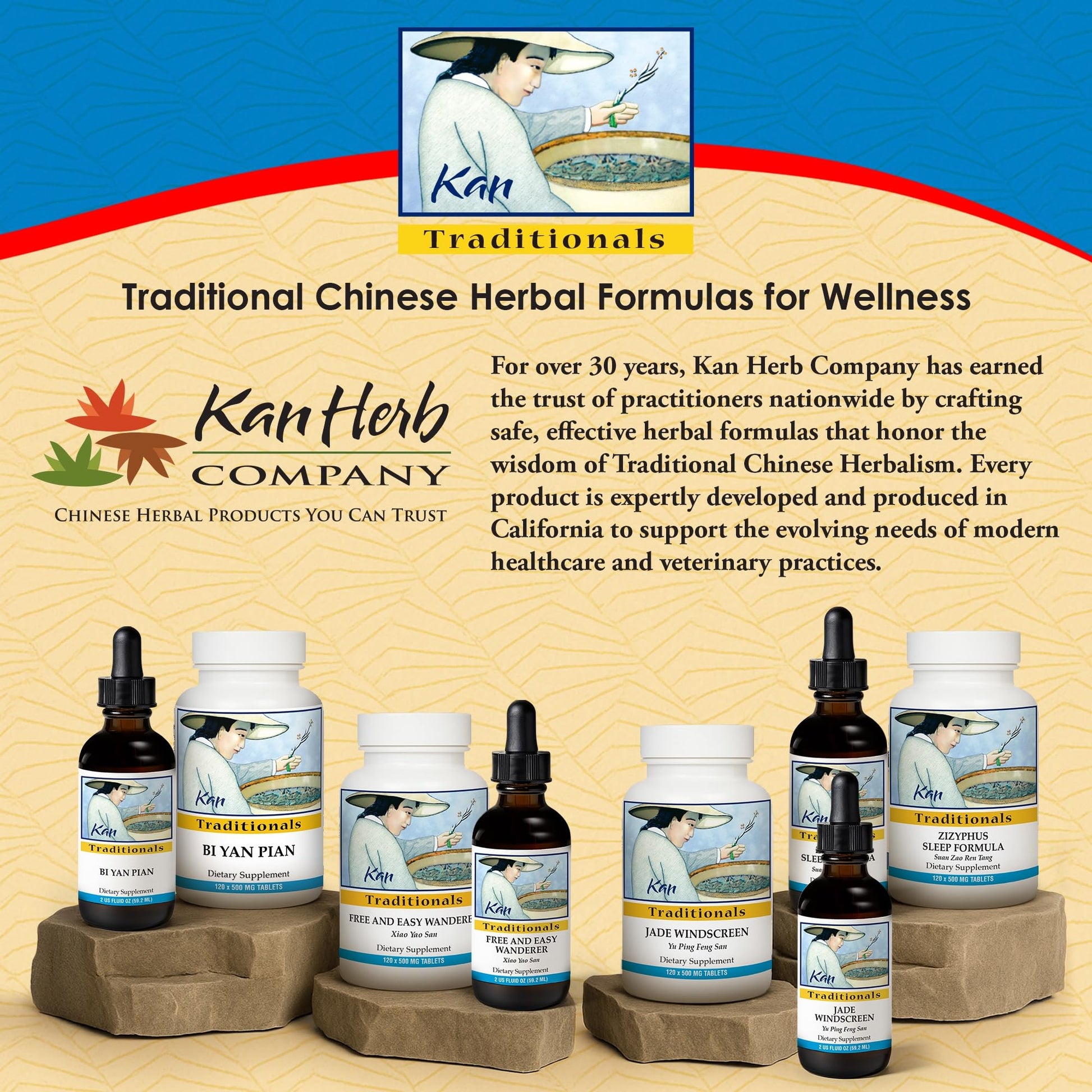 Kan Herbs Company Peony & Licorice Formula Tablets – Traditional Chinese Herbal Blend with White Peony Root & Chinese Licorice to Support Liver Balance, Muscle Comfort & Digestive Harmony, 60 Tablets Kan HerbBuy Supplements Australia