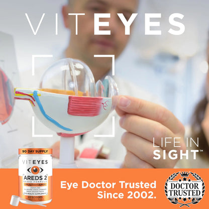 Viteyes AREDS 2 Powder + Multivitamin All-in-One, Macular Protection, Alternative to AREDS 2 chewables, No Pills, Lutein & Zeaxanthin Viteyes