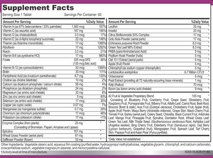 Hybrid Nutraceuticals MiracleMulti Women Multivitamin with Probiotics, Biotin, Folic Acid, Enzymes + Fruit & Vegetable Blend - Immune Support, Heart Health, Energy: 60 Servings (Non-GMO) Hybrid NutraceuticalsBuy Supplements Australia