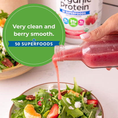 Orgain Organic Vegan Protein Powder + 50 Superfoods, Strawberries and Cream OrgainBuy Supplements Australia