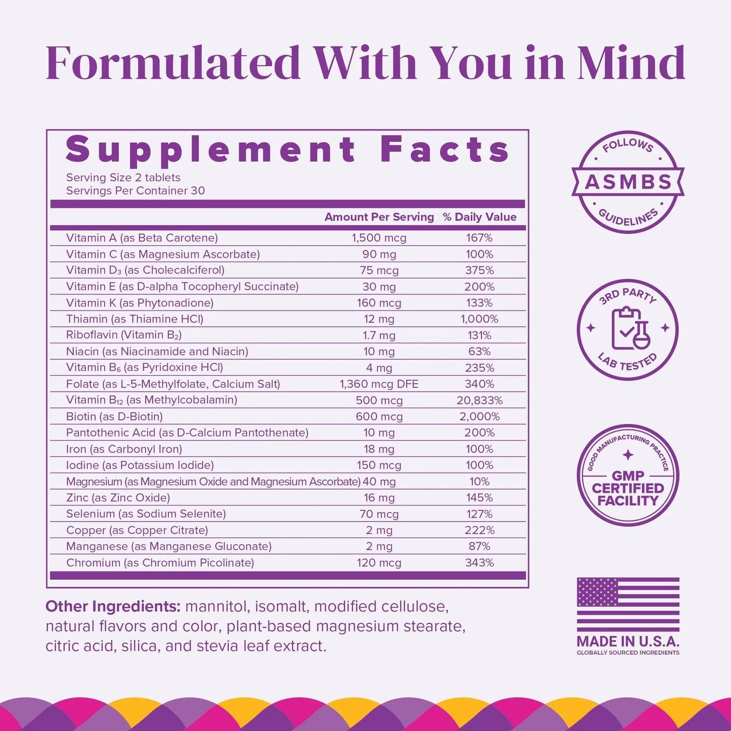 BariMelts Bariatric Multivitamin with Iron, 60 Fast-Dissolving Tablets (1-Month Supply), Sugar-Free Bariatric Vitamins for Women, Natural Fruit Flavor BariMelts
