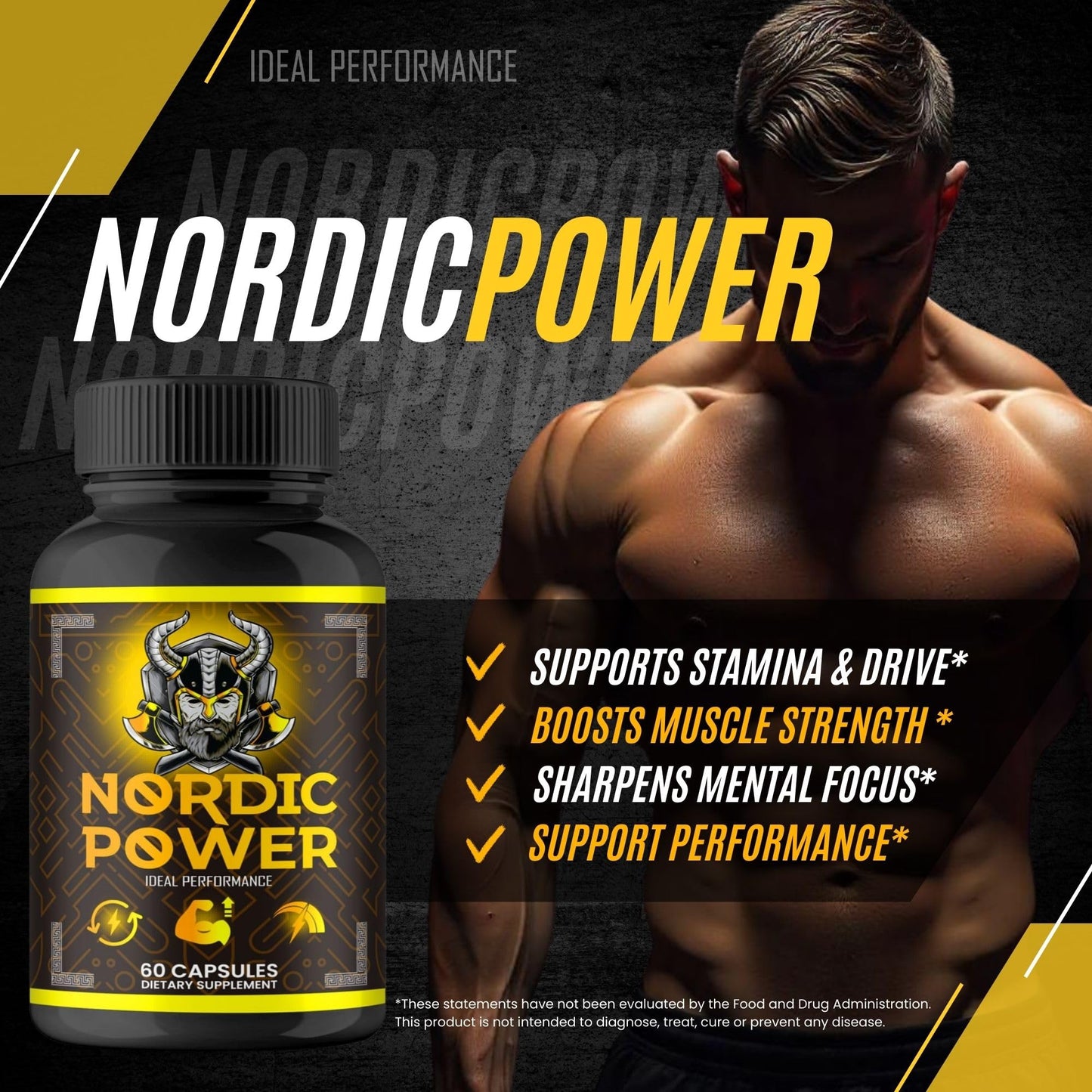 Nordic Power Pills, Official Nordic Power Capsules - Maximum Strength Energy, Stamina and Performance, Premium Formula to Support Overall Well-Being, Natural NordicPower Pastillas Review (2 Pack) IDEAL PERFORMANCEBuy Supplements Australia
