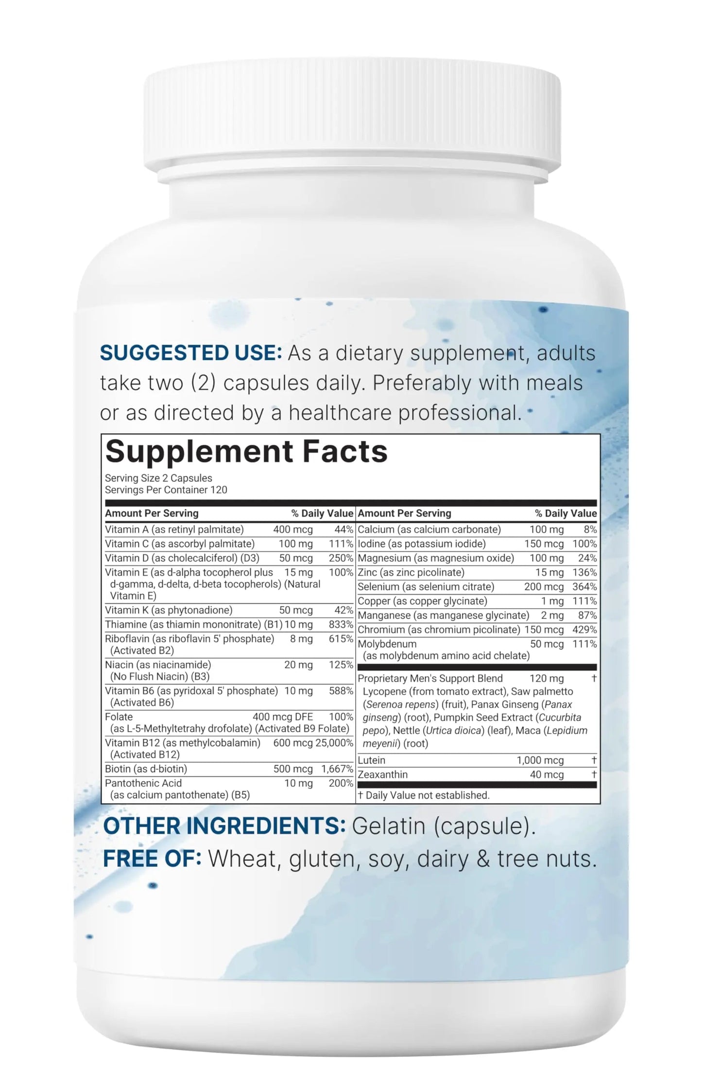 Pure Methylated Multivitamin for Men, 240 Capsules | 30 Key Nutrients with Vitamin C, D, E, B Complex + Methylfolate Micro IngredientsBuy Supplements Australia