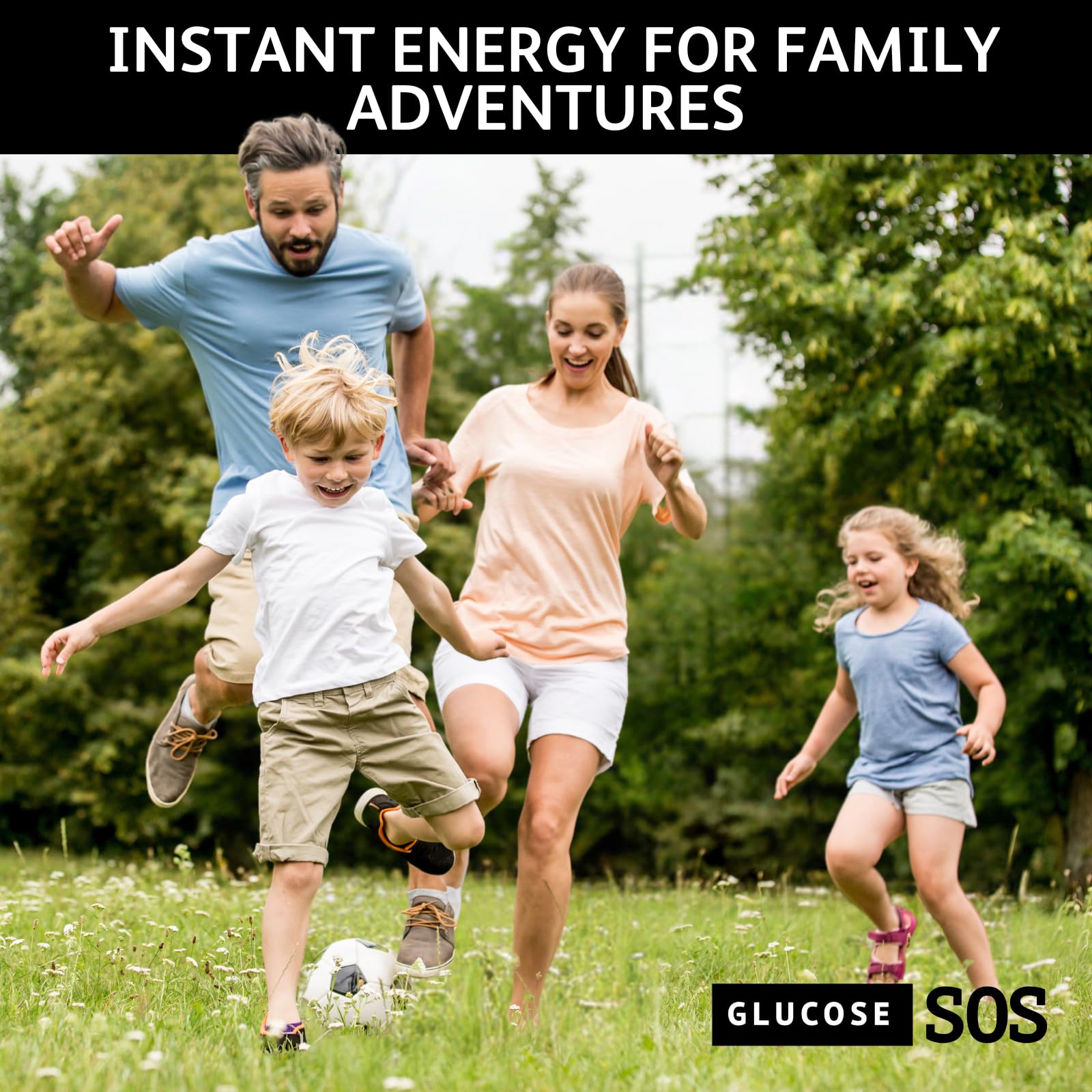 Glucose SOS Glucose Powder Packets with Natural Dextrose, Fast-Absorption That Instantly Dissolves in Your Mouth with No Water Needed, Sweet & Tangy 12 Servings Glucose SOSBuy Supplements Australia