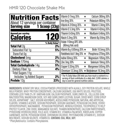 HMR 120 "Classic" Shake Meal Replacement Powder | Chocolate Shake Mix to Support HMRBuy Supplements Australia