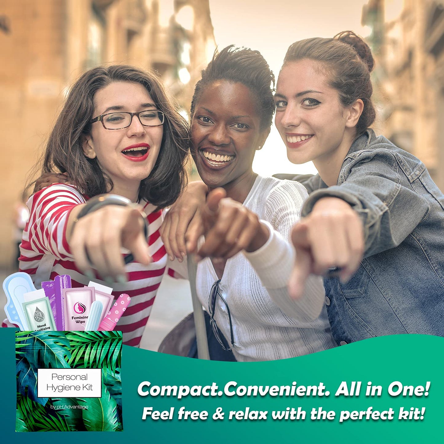 Menstrual Kit All-in-One | Convenience on The Go | Single Period Kit Pack for Travelling, Tweens pH AdvantageBuy Supplements Australia