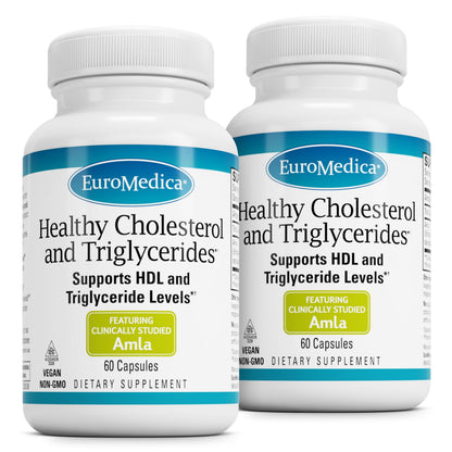 EuroMedica Healthy Cholesterol and Triglycerides - Antioxidant Supplement for Immune & Heart Support - Supplement to Aid Healthy Cholesterol & Triglyceride - 60 Capsules, 2 Pack (120 Capsules) EuroMedicaBuy Supplements Australia