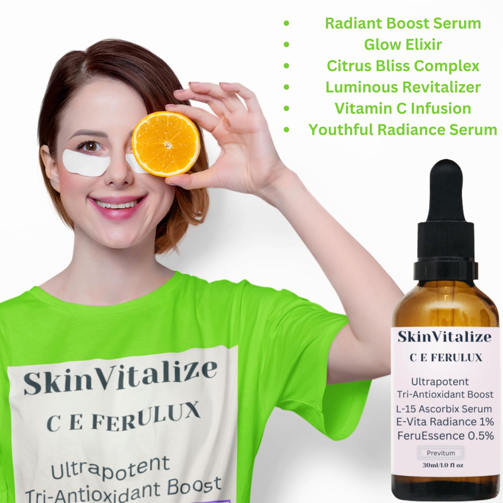SkinVitalize C E ferulux Vitamin C Serum - 30ml: Advanced Formula for Fighting with Wrinkles Msupps.comBuy Supplements Australia