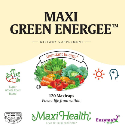 Maxi Health Max Energee - Natural Energy and Stamina Booster - 180 Tablets - Kosher Maxi HealthBuy Supplements Australia