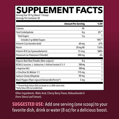 Organic Beet Root Powder with BCAA and L-Arginine for Energy and Stamina Support HAVASU NUTRITIONBuy Supplements Australia
