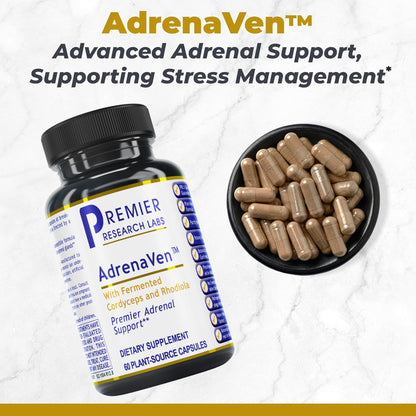 Premier Research Labs 30 Servings-AdrenaVen - Adrenal Health Supplement, Supports Adrenal Gland Health and Stress Response - Organic Adrenal Health - 60 Plant-Source Capsules Premier Research LabsBuy Supplements Australia