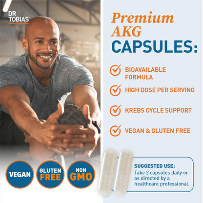Dr. Tobias AKG Supplement & Joint Support Supplement - Supports Energy, Muscles, Cartilage & Joint Health, Non-GMO Dr. TobiasBuy Supplements Australia