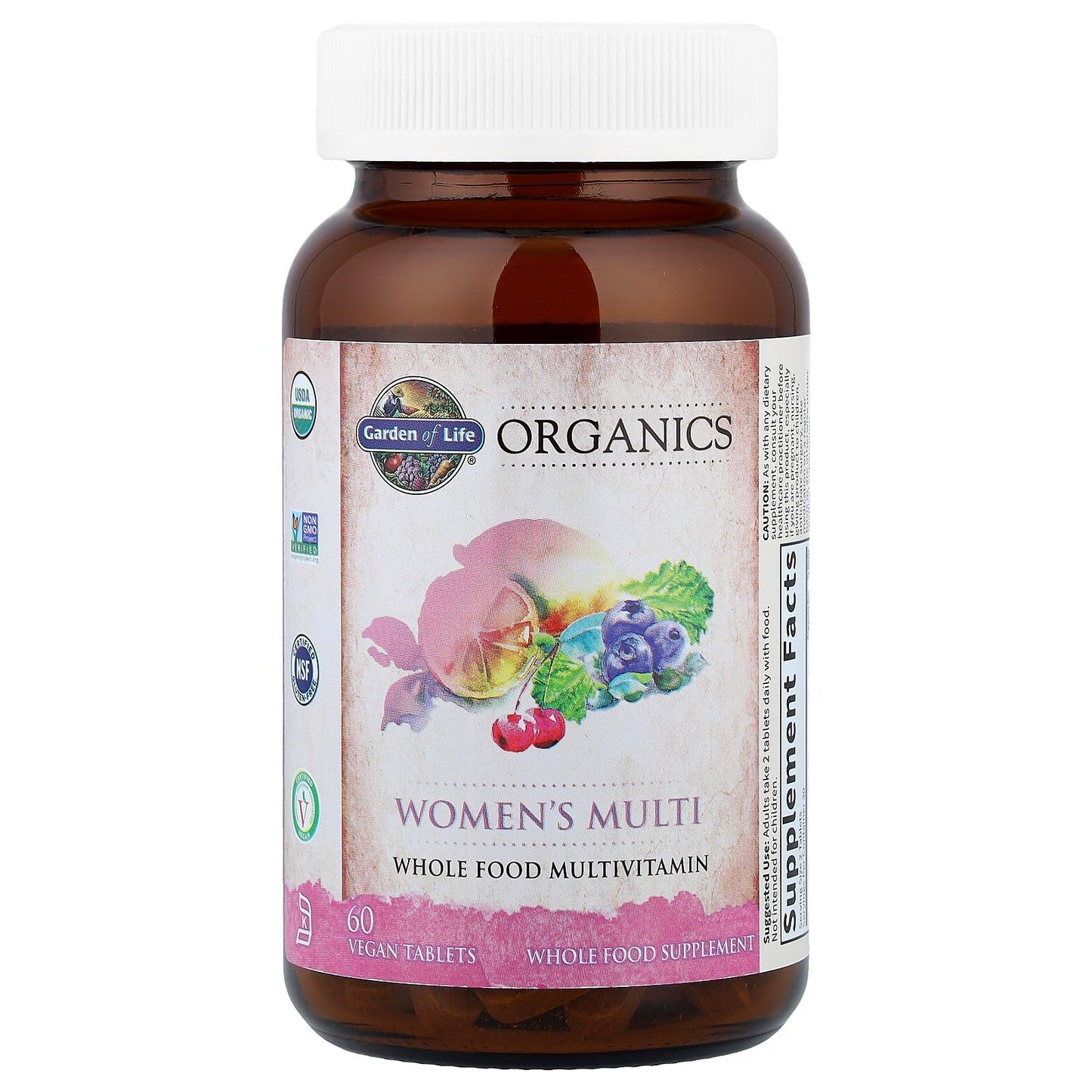 Garden of Life Organics Organic Multivitamin for Women - Womens Multi with Vitamin C, D, Folate, B6, B12, Biotin, Iron Garden of LifeBuy Supplements Australia