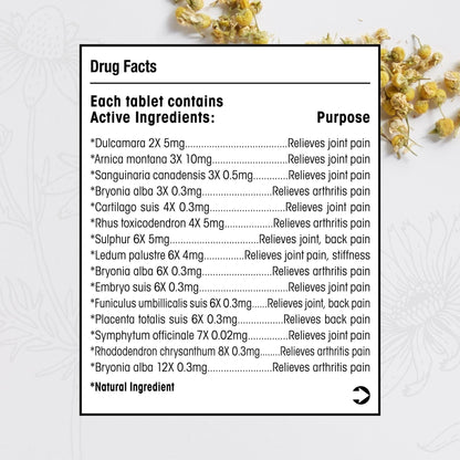 MediNatura Whole Body + Joints Bundle T-Relief Arnica +12 Natural Arthritis Pain Tablets 100ct + T-Relief Arnica +12 Natural Pain Relieving Tablets 100ct MediNaturaBuy Supplements Australia
