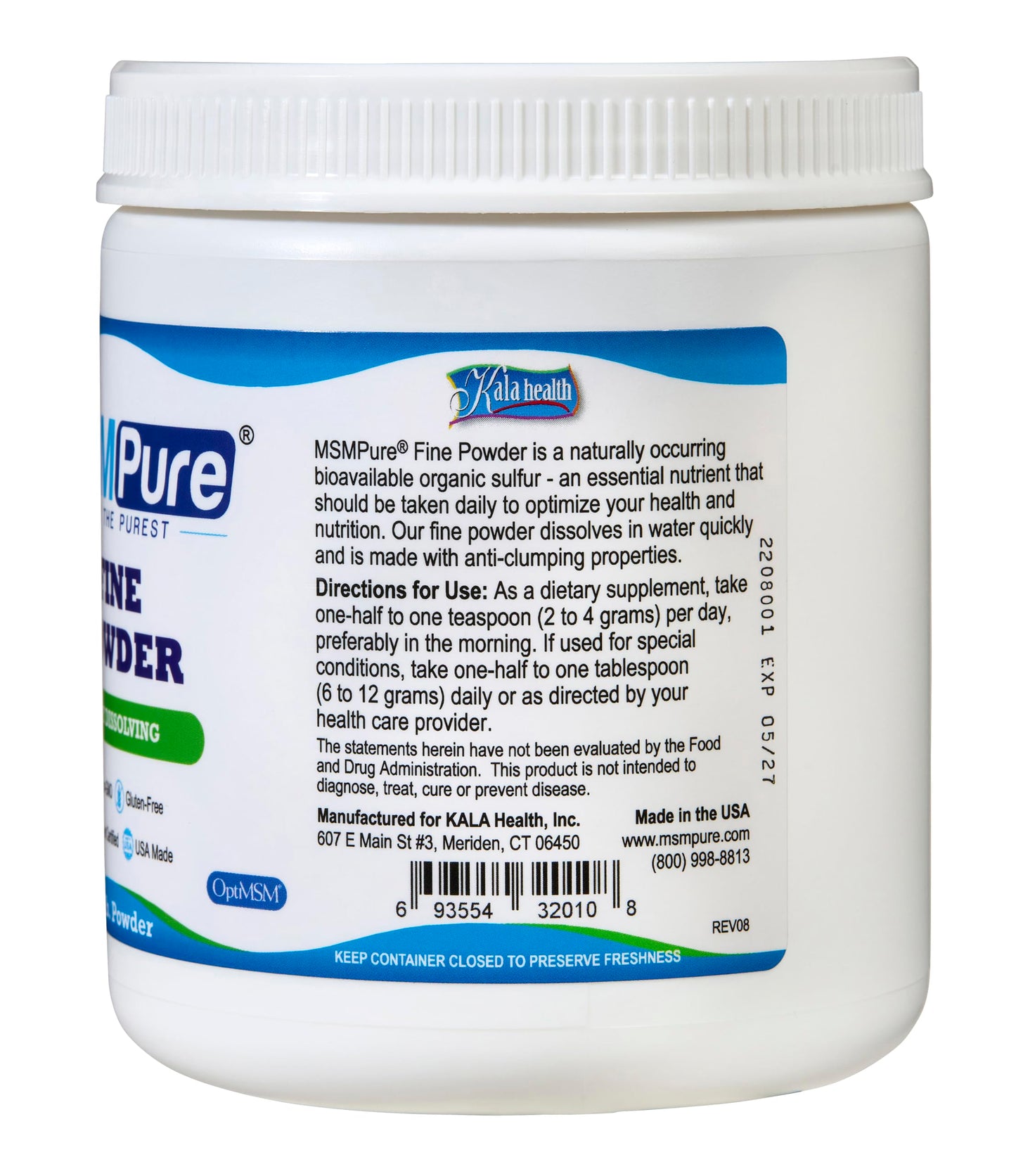 KALA HEALTH MSMPure Fine Powder 1lb and Muscle & Joint Cream 2oz Bundle KALA HEALTHBuy Supplements Australia