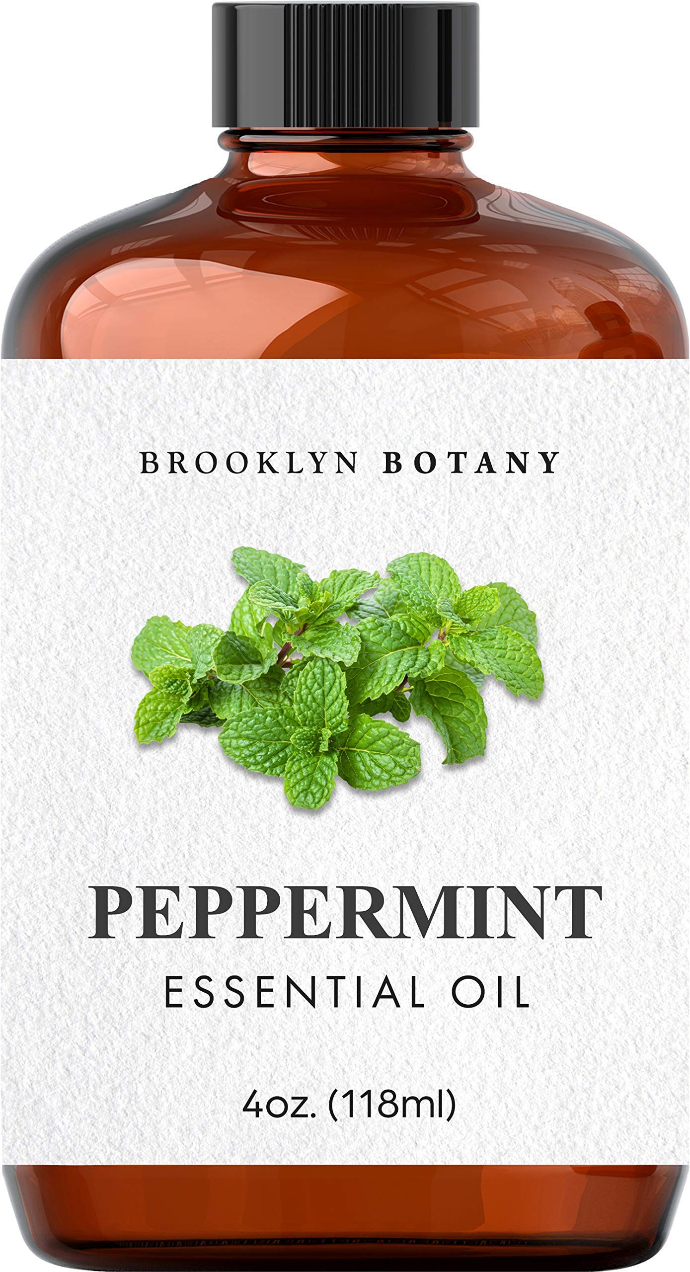 Brooklyn Botany Peppermint Essential Oil - Huge 4 Fl Oz - 100% Pure and Natural - Premium Grade Brooklyn BotanyBuy Supplements Australia