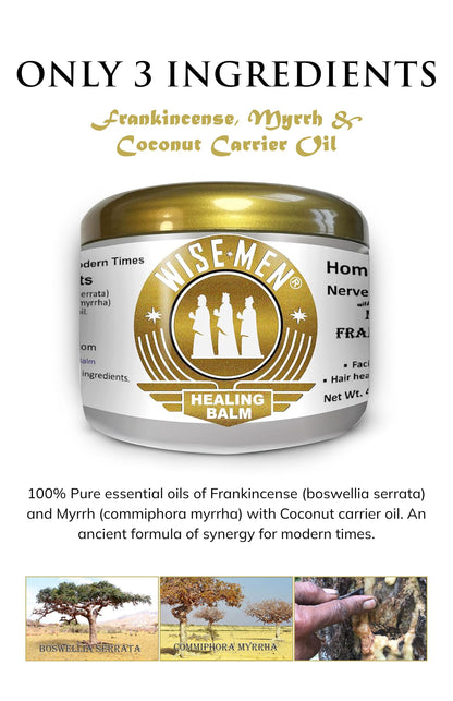 Wise Men Healing Balm with Myrrh and Frankincense Essential Oils for Soothing Nerve Relief Massage Wise MenBuy Supplements Australia