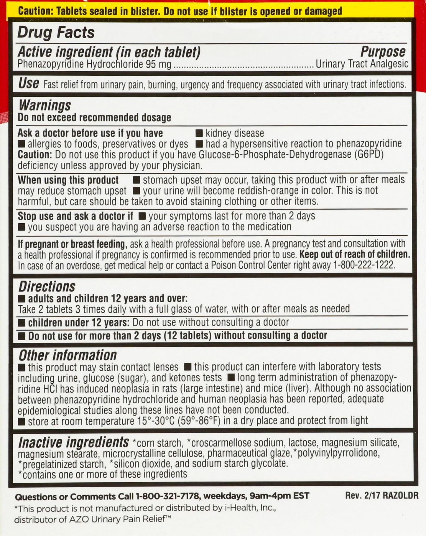 LEADER Urinary Maximum Strength, Fast Action for Burning & Urgency, Phenazopyridine Hydrochloride 95 mg, 30 Tablets, 4-Pack LeaderBuy Supplements Australia