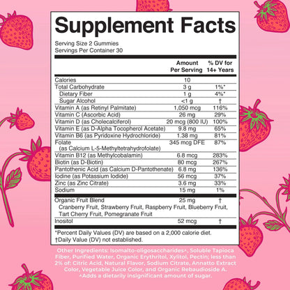 MaryRuth's Multivitamin Gummies for Women (Strawberry) & Liquid Nighttime Multimineral (Coconut, 15.22oz) | Clean Label Project Verified MARYRUTH'S