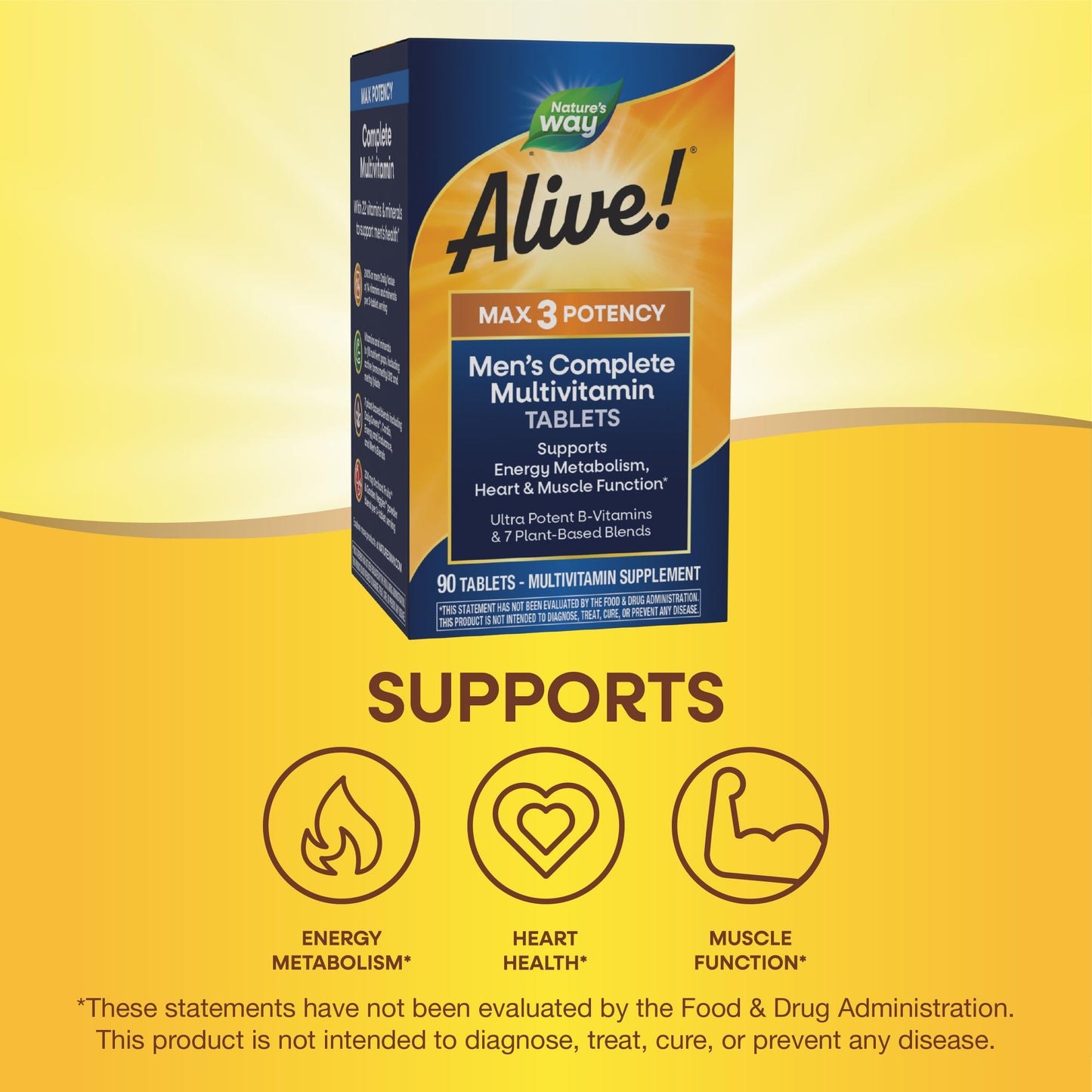Nature's Way Alive! Men's Multi Vitamin, 90 CT Nature's WayBuy Supplements Australia