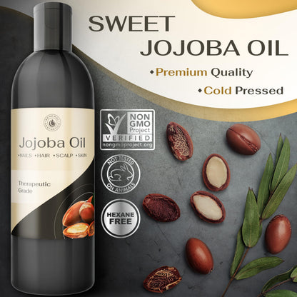 Sweet Oil - Hair and Skin Softener, Organic Natural Carrier Body Oil, Carrier Oil for Essential Oils - Massage Oil Renewal AestheticsBuy Supplements Australia