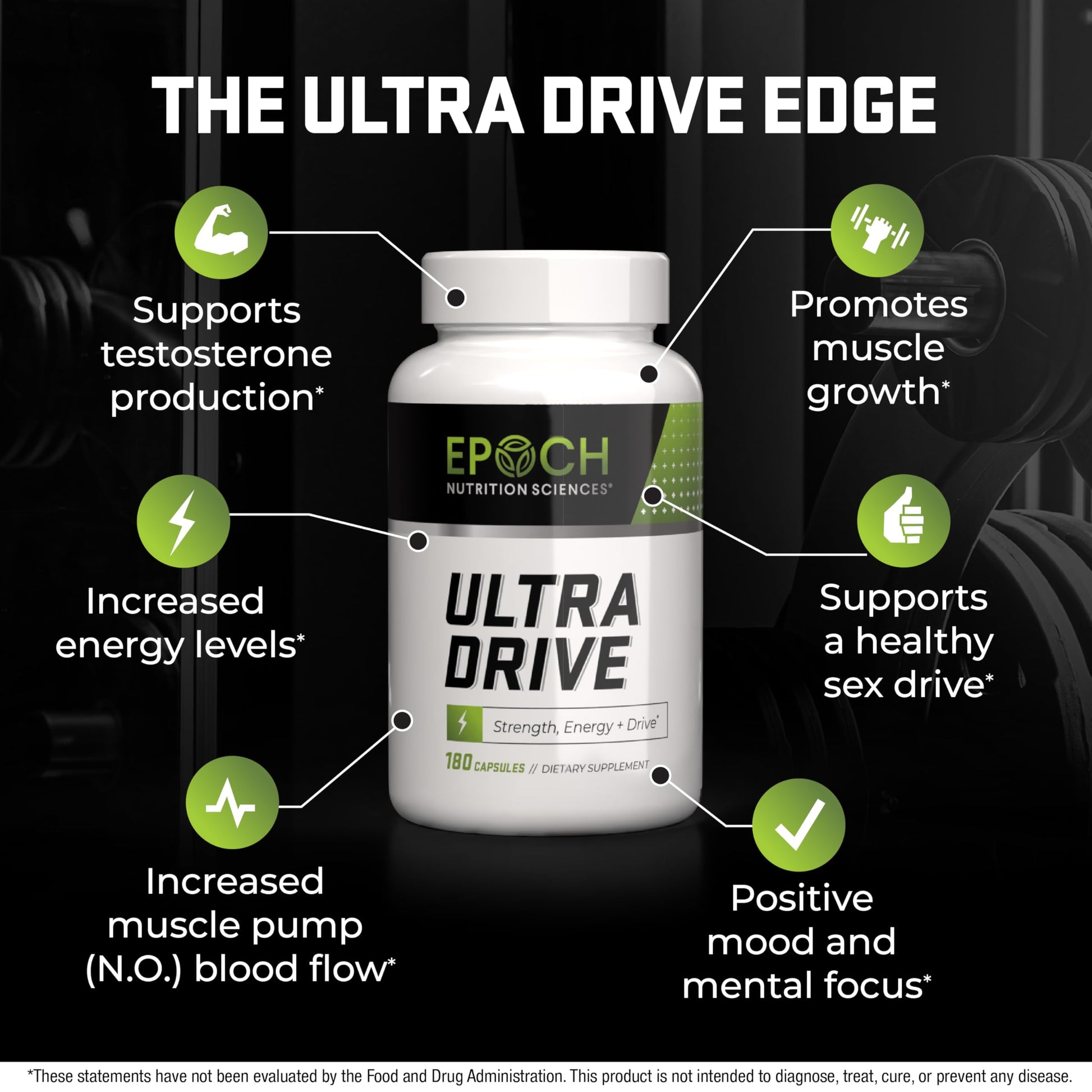 Epoch Nutrition | Ultra Drive – Advanced Performance Formula | Supports Energy, Endurance, and Healthy Circulation | with Tongkat Ali, Icariin & Nitric Oxide Support Epoch Nutrition SciencesBuy Supplements Australia
