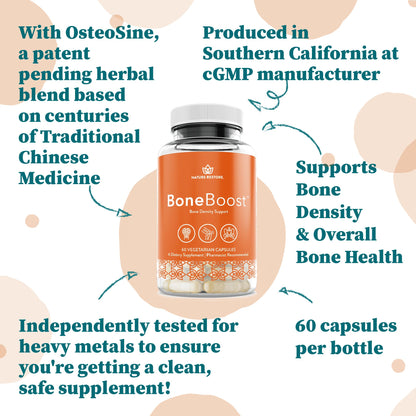Nature Restore BoneBoost, Natural Bone Health Supplement, 60 Capsules, Manufactured in USA, Non GMO, Gluten Free Nature RestoreBuy Supplements Australia