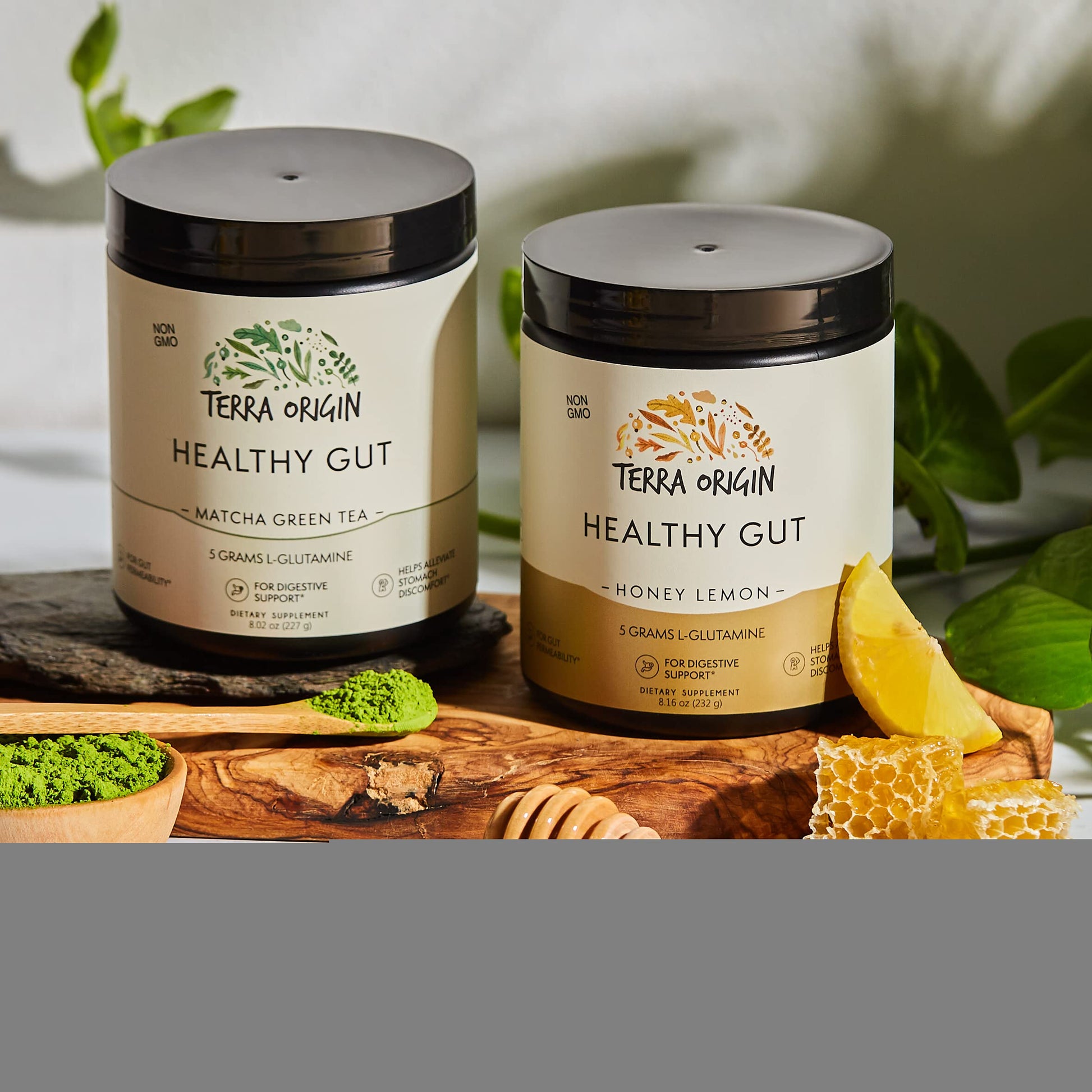 TERRA ORIGIN Healthy Gut Powder (Honey Lemon) | 30-Servings with L-Glutamine TERRA ORIGINBuy Supplements Australia