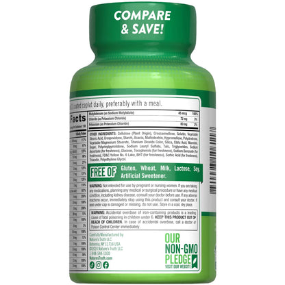 Nature's Truth Adult ABC Complete Multivitamin for Men and Women | 100 Caplets | Non-GMO & Gluten Free Nature's TruthBuy Supplements Australia