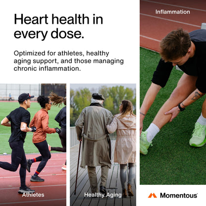 Momentous Omega-3 Fish Oil - High-Potency EPA & DHA Supplement for Men & Women - Supports Heart, Joint, & Brain Health - NSF Certified for Sport