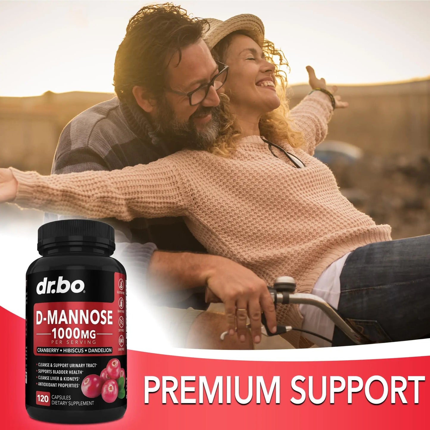 D Mannose Supplements for Women Pills - Natural D-Mannose 500mg Capsules, Cranberry DMannose Pills 1000mg Per Serving - Bladder Flush & Urinary Tract Cleanse Health Supplement - 120 Veg Capsules DR. BOBuy Supplements Australia