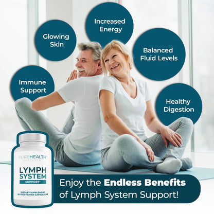 PUREHEALTH RESEARCH Lymph System Support Supplement - Lymphatic Drainage Supplement PUREHEALTH RESEARCHBuy Supplements Australia