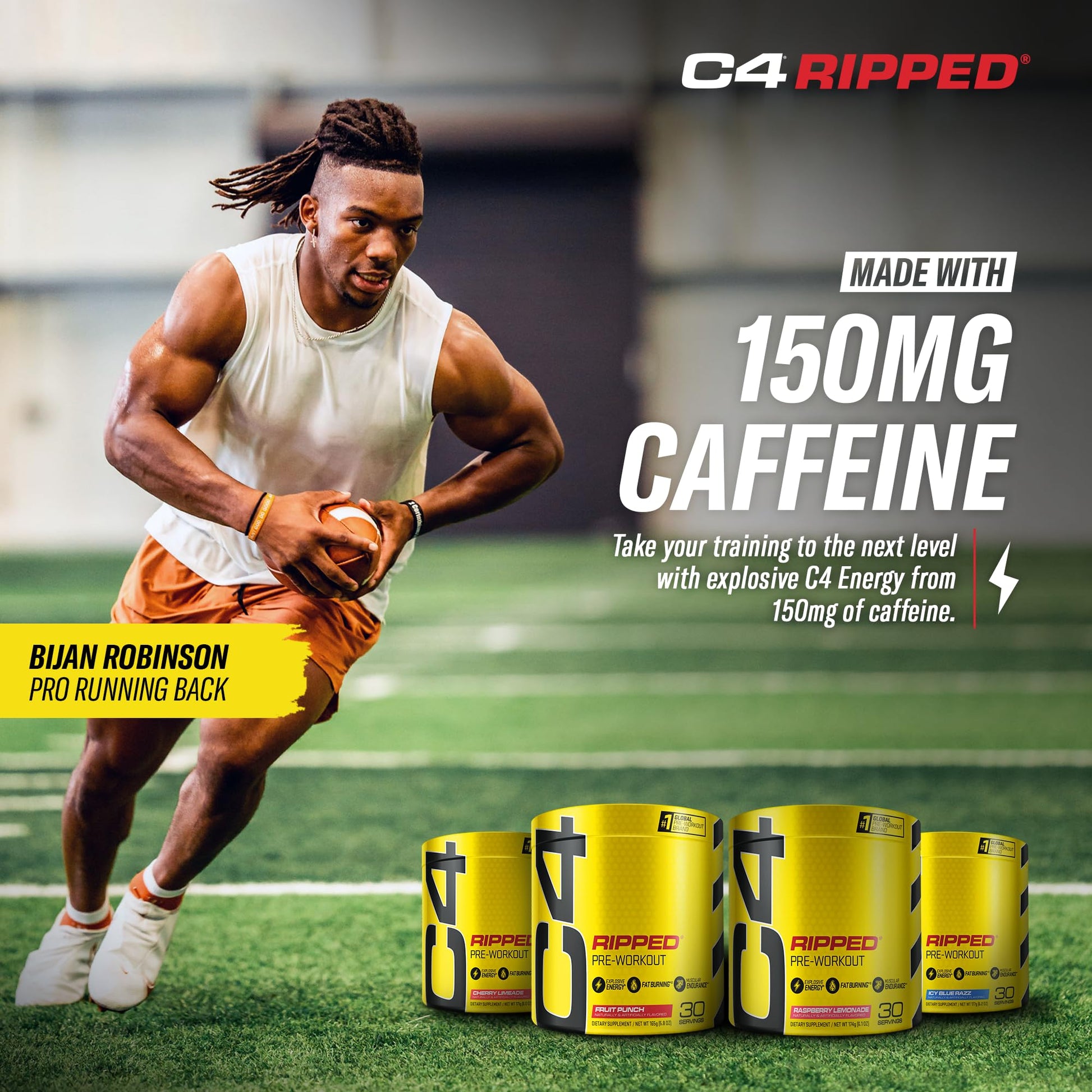 Cellucor C4 Ripped Pre Workout Powder Cherry Limeade | Creatine Free + Sugar Free CellucorBuy Supplements Australia