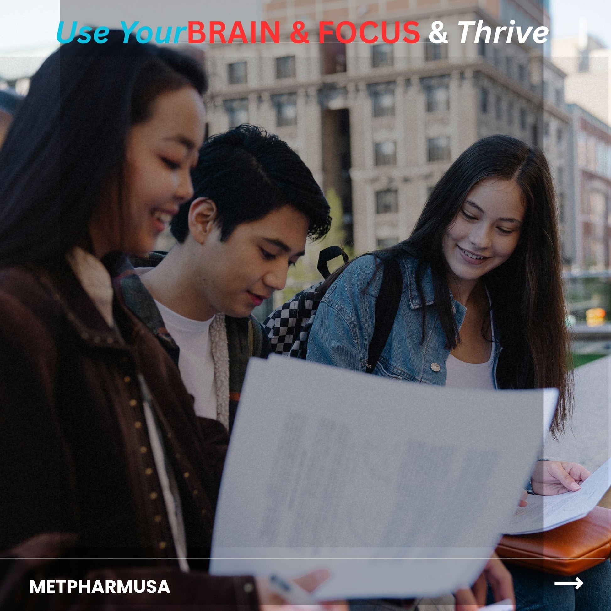 MetpharmUSA Brain & Focus Nootropic Super Complex Supplement for Brain Support and Performance, Improved Focus Memory and Mental Performance MetpharmUSABuy Supplements Australia