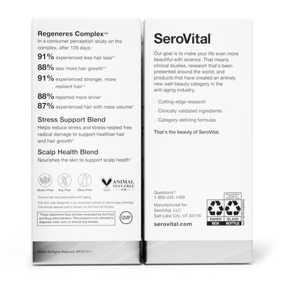 SeroVital Hair Regeneres Advanced, 90 Capsules, 30-Day Supply SerovitalBuy Supplements Australia