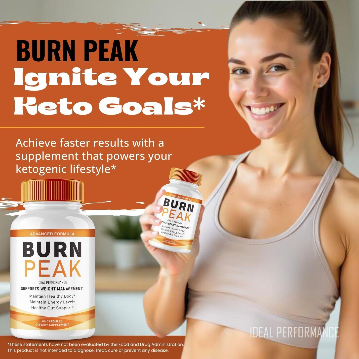 Burn Peak Capsules, Official BurnPeak Supplement Pills - Maximum Strength, All Natural Keto Capsule to Sustain Active Lifestyle & Fitness Goals, Overall Health Burn Peak Reviews (5 Pack) IDEAL PERFORMANCEBuy Supplements Australia