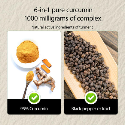 NIVELLE Turmeric Curcumin | Pure Turmeric Curcumin Supplement 1000mg | 95% Curcuminoids with Bee Propolis, Ginger, MCT Oil, Fat Soluble Vitamin C, & Black Pepper | 120 Capsules (1) NIVELLEBuy Supplements Australia