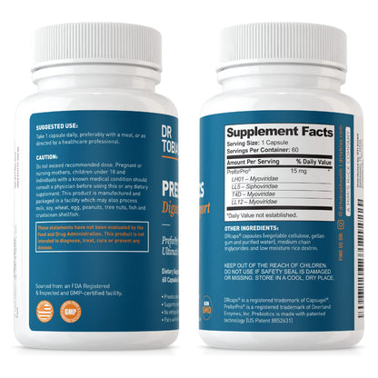 Dr. Tobias Prebiotics, Supports Digestion & Gut Health, Feed Good Probiotic Bacteria Dr. TobiasBuy Supplements Australia