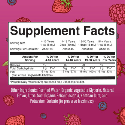 MaryRuth's MaryRuth's Liquid Morning Multivitamin +Hair Growth (Peach Mango, 30oz) & Iron Liquid (Berry) | Clean Label Project Verified® | MARYRUTH'SBuy Supplements Australia
