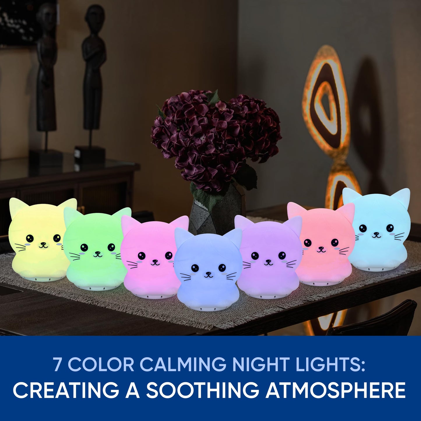 Mindfulness 'Breathing Kitty' | 4-7-8 Guided Visual Meditation Breathing Light | 3 in 1 Device RainlaxBuy Supplements Australia