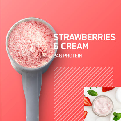 Optimum Nutrition Gold Standard 100% Whey Protein Powder, Strawberries & Cream Optimum NutritionBuy Supplements Australia