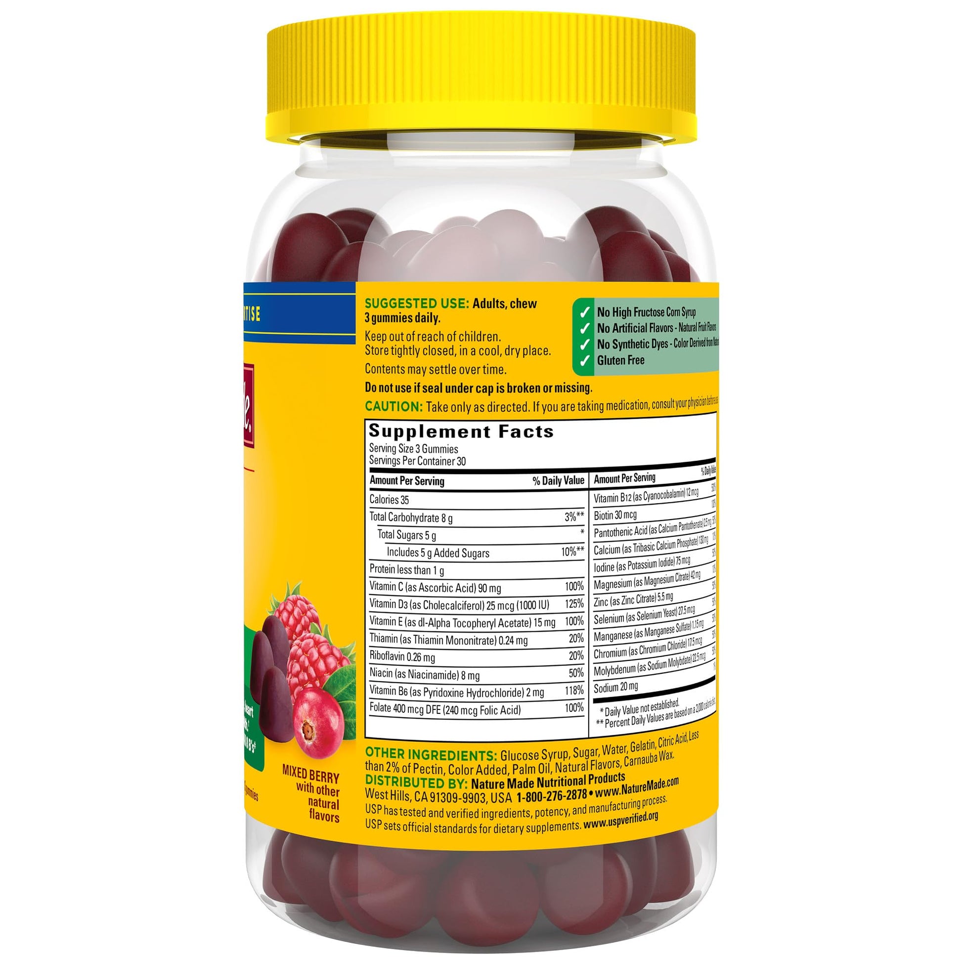 Nature Made Advanced Multivitamin Gummies for Adults, Women's and Men's Multivitamin Gummies with Magnesium Citrate Nature MadeBuy Supplements Australia