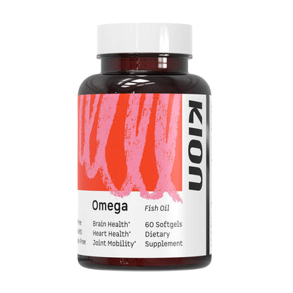 Kion Omega - Omega 3 Fatty Acid Supplements - DHA Supplements - Mini Fish Oil Softgels - Omega 3 DHA EPA Fish Oil Pills - Fish Oil 1,000 mg - 30 Servings KionBuy Supplements Australia