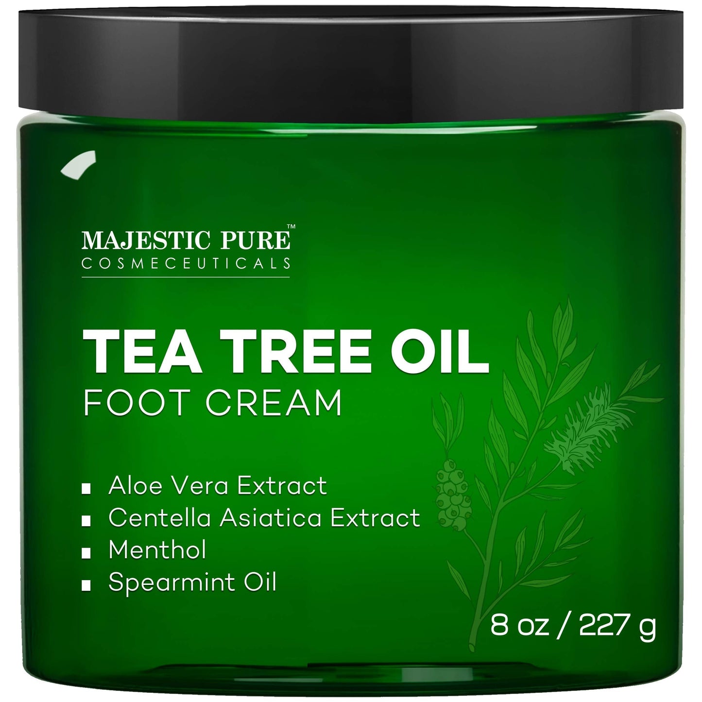 MAJESTIC PURE Athletes Foot Cream with Tea Tree Oil, Aloe & Spearmint - Hydrates MAJESTIC PUREBuy Supplements Australia