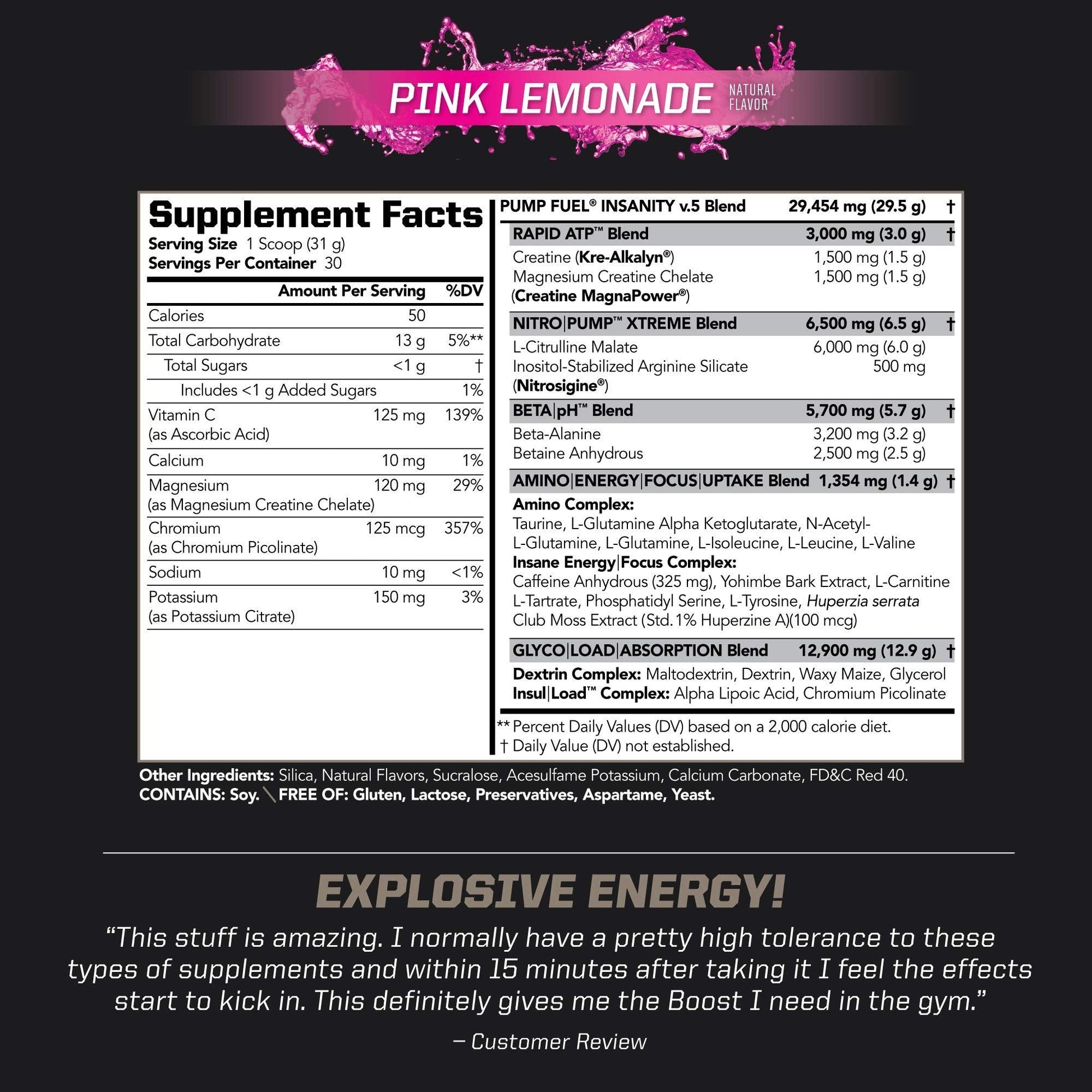 PMD Sports Ultra Pump Fuel Insanity - Pre Workout – Pink Lemonade (30 Servings) Sports Omega Cuts Elite Thermogenic Fat Burner (90 Softgels)