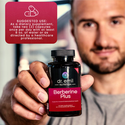 Dr. Emil Berberine 500mg Capsules - Berberine Supplement with Cinnamon, MTC Oil & Milk DR EMIL NUTRITIONBuy Supplements Australia