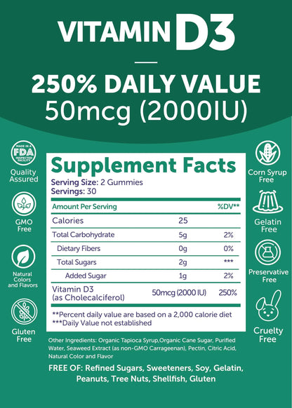 Lunakai USA Made Women’s 50+ Multivitamin & Vitamin D3 Gummies Bundle, Supports Bone, Heart, Immune & Energy Health, Non-GMO, Gluten-Free, Delicious Strawberry & Pineapple Flavors, 60ct Each LunakaiBuy Supplements Australia